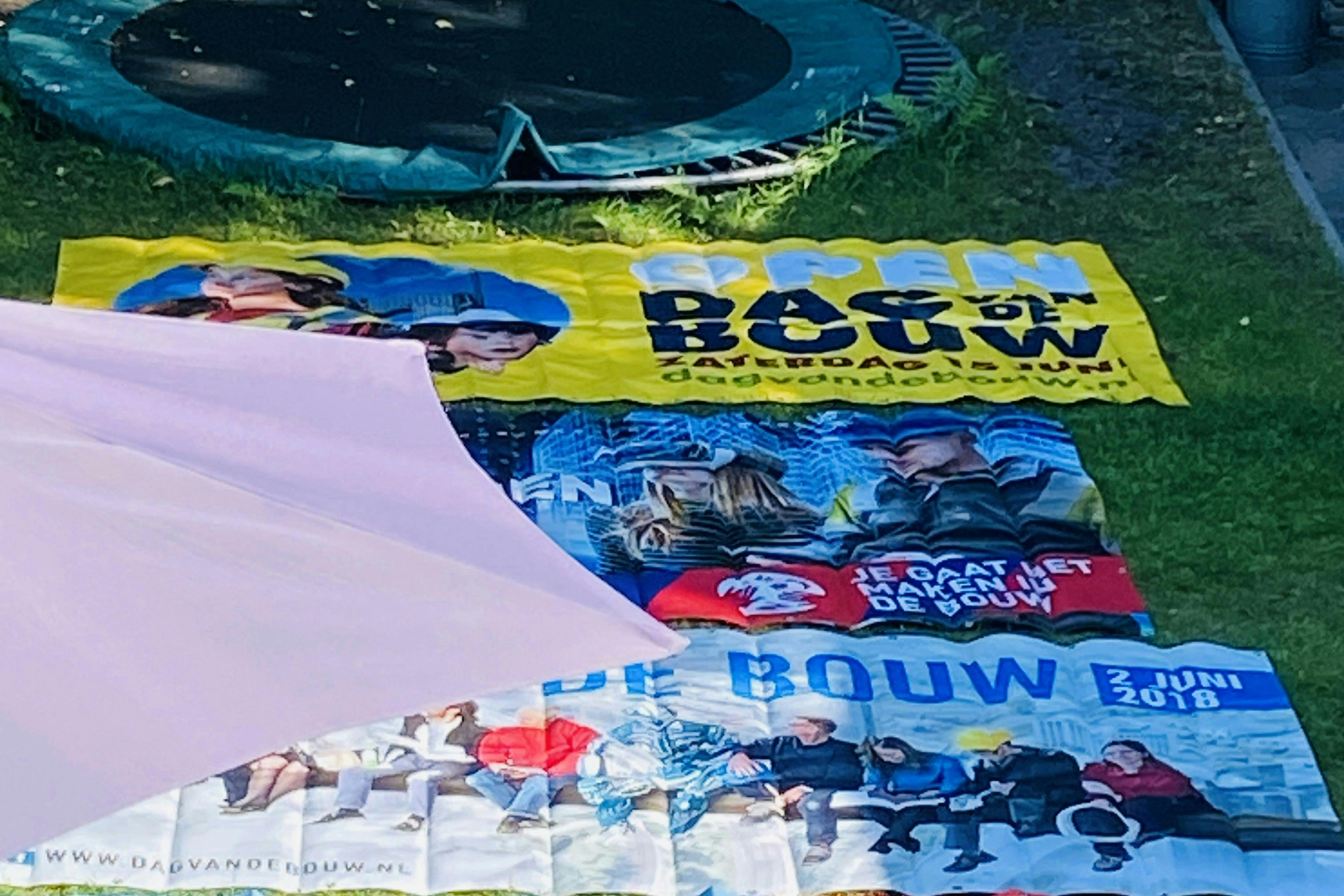 Banners Gemeente Utrecht en Dag van de Bouw